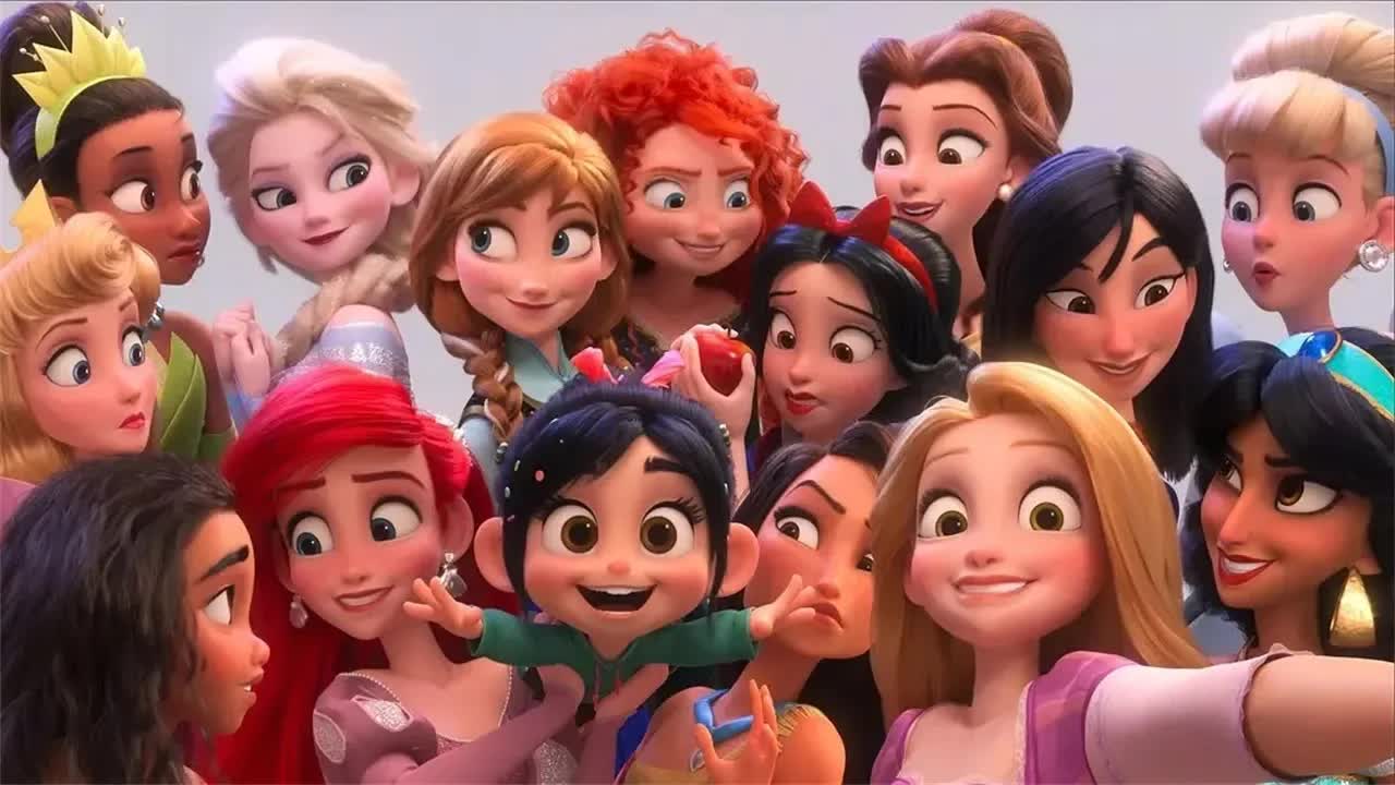 【一米电影】迪士尼最强动画阵容，14位童年女神同框出演！