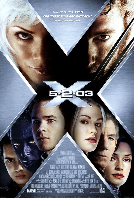 X战警2封面图片
