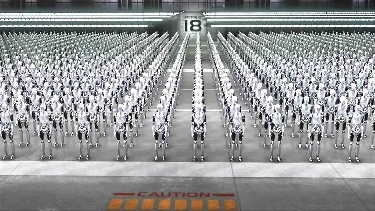 智能机器“三大定律”失效，数十万机器人暴动，与人类展开争夺主权之战！