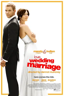 爱情、婚礼和婚姻的海报